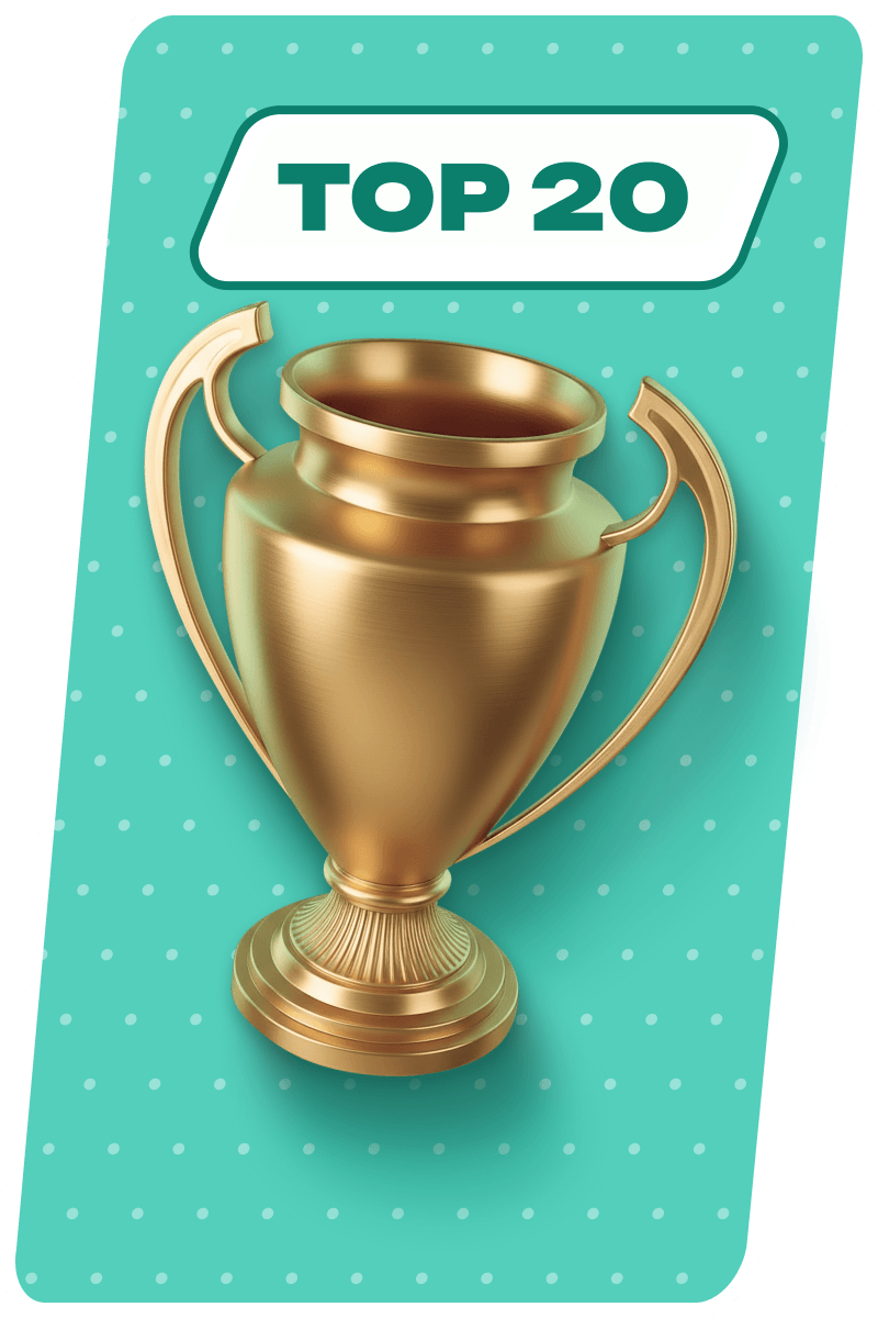 Finish in TOP 20 in a tournament