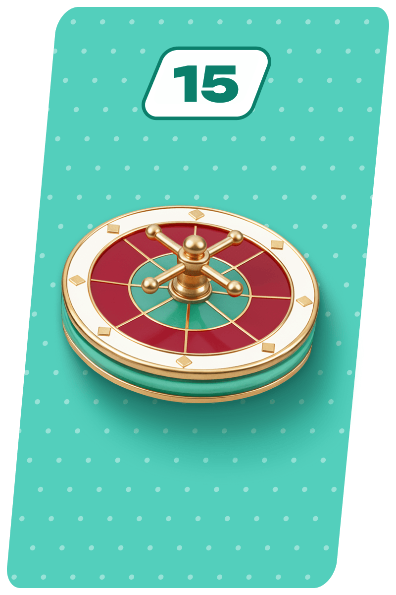 Make 15 Live Casino bets